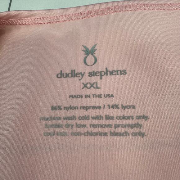 Dudley Stephens Top Womens XXL Pink Wilshire Nylon Stretch Long Sleeve Casual - Picture 3 of 7
